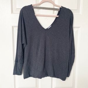 Splendid Grey Dolman Sleeve Top